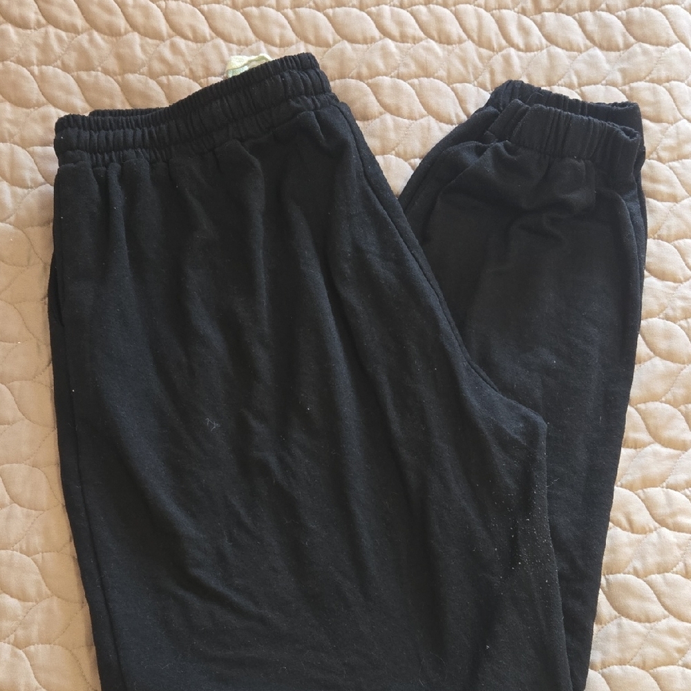 Black Soft Baggy Jogger Pants